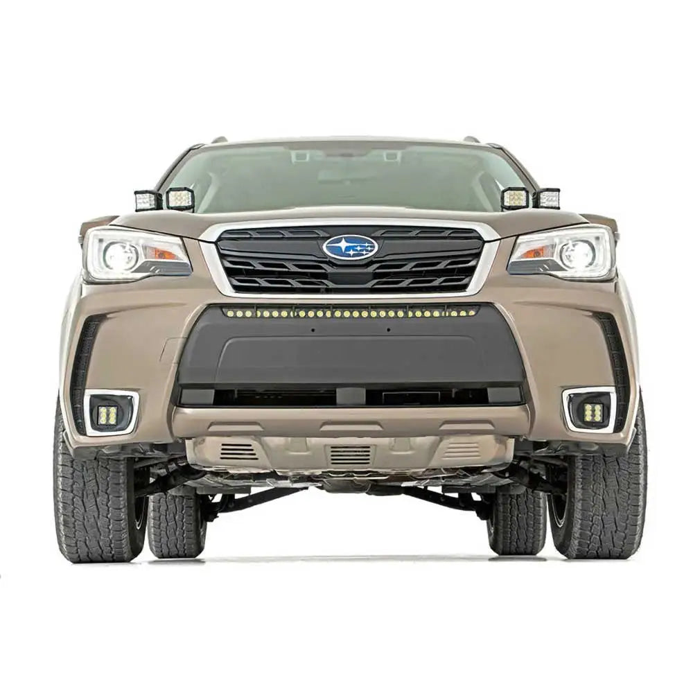 Led Frontlyktlist Med Støtfangerfeste 30’ Hvit Drl Black Series Rough Country - Subaru Forester 14-18 - 4