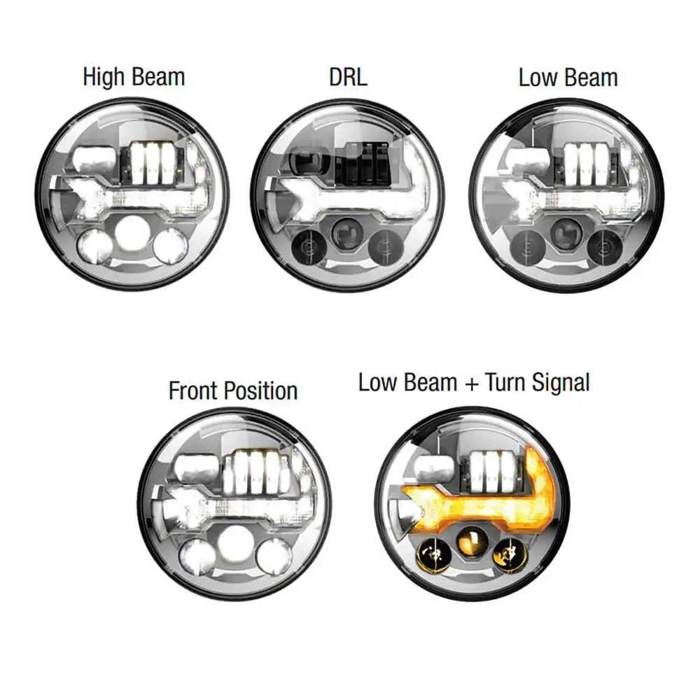 Led-frontlys 7’ Jw Speaker 8700 Evo 3 - Jeep Wrangler Jk 2 d 07-18 - 3