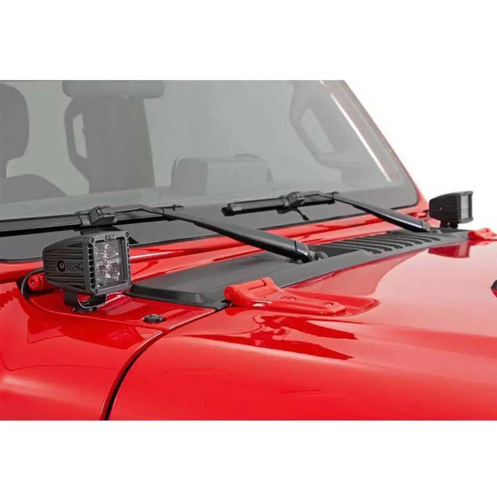 Led-tilleggslys 2’’ Square Rough Country Black Series - Jeep Wrangler Jl 4xe 21-