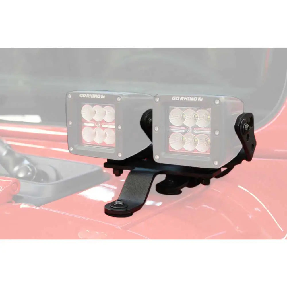 Led Tilleggslys Dual Cube Go Rhino - Jeep Wrangler Jl 4 d 18- - 1