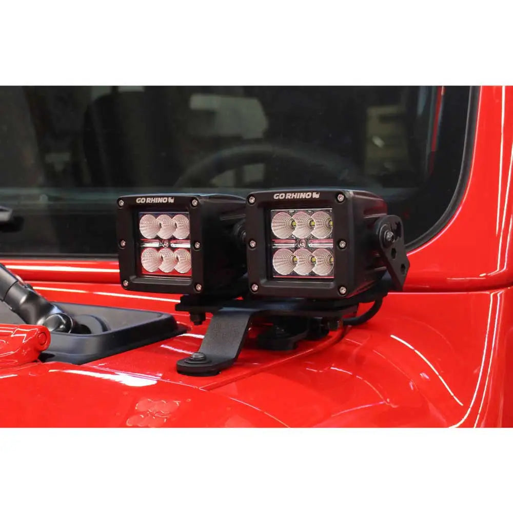 Led Tilleggslys Dual Cube Go Rhino - Jeep Wrangler Jl 4 d 18-