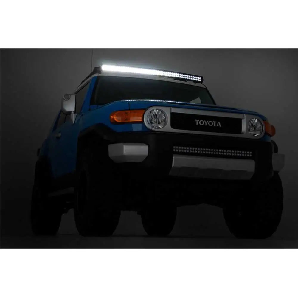 Liste Led 50’’ Dobbel Buehvit Drl Spot/flood Rough Country Black Series - Toyota Fj Cruiser 11-23