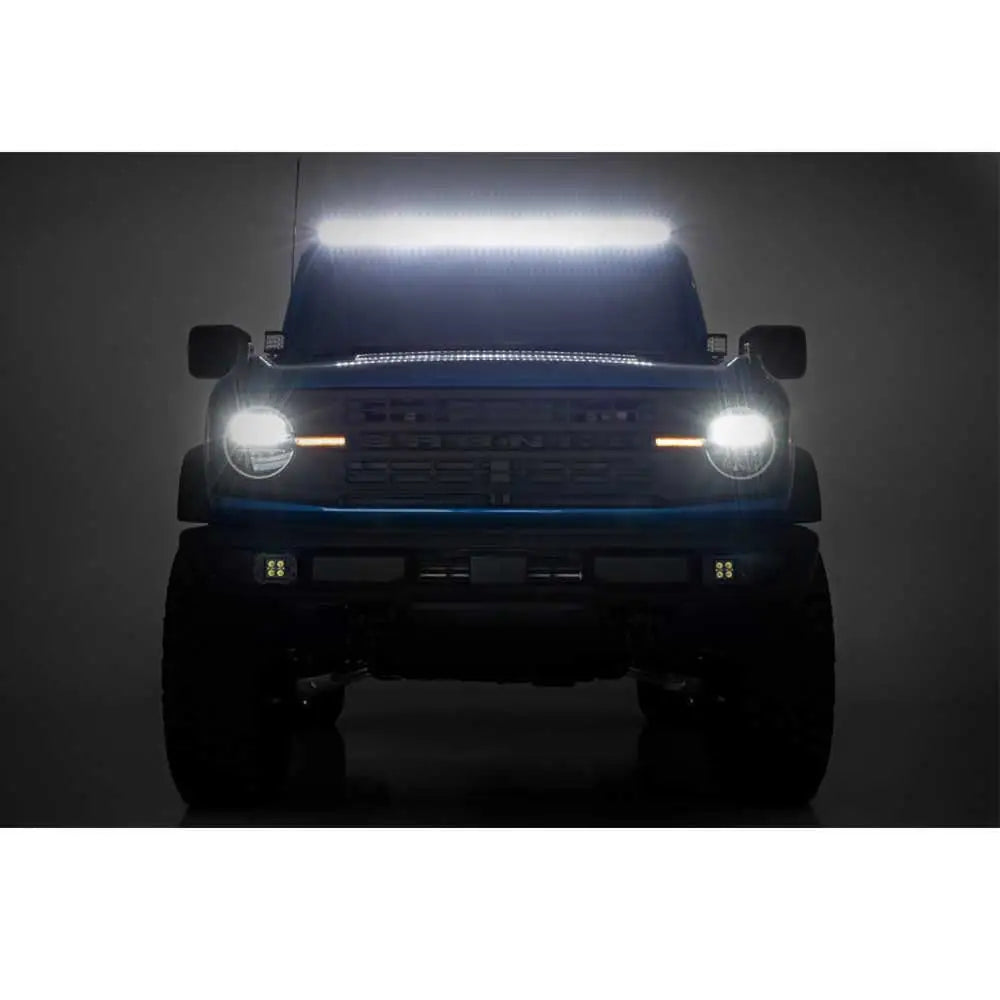 Liste Led Med Frontrute Montering 50’ Black Series Rough Country - Ford New Bronco 4 d 21- - 10