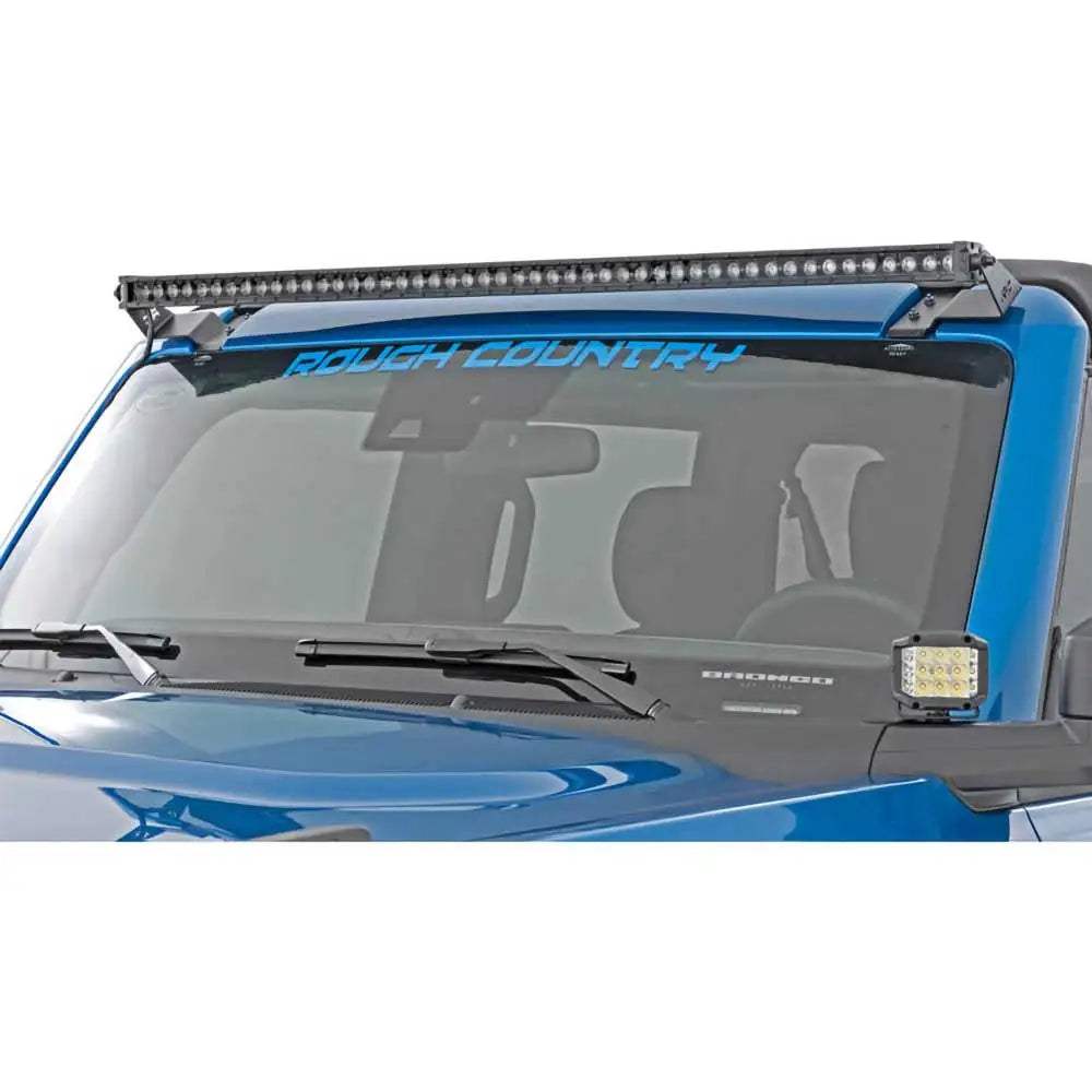 Liste Led med Skjermfeste for Frontruten 50’’ Black Series Rough Country - Ford New Bronco 2 d 21-