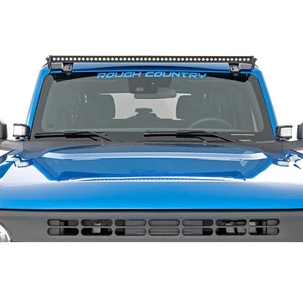 Liste Led med Skjermfeste for Frontruten 50’’ Black Series Rough Country - Ford New Bronco 2 d 21-