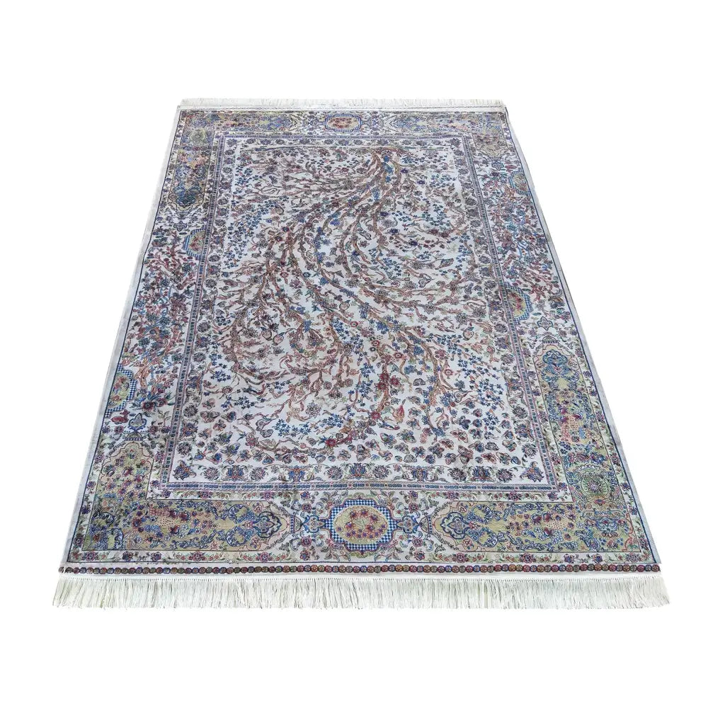 Luksuriøs Qum Silk Tepe 200x300 Cm Krem - 1