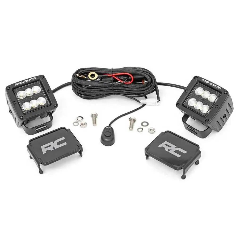 Lysende Cree Led-lykter Med Snap-on Monteringsklemmer For Jeep Wrangler Jl 2 d 18- - 2