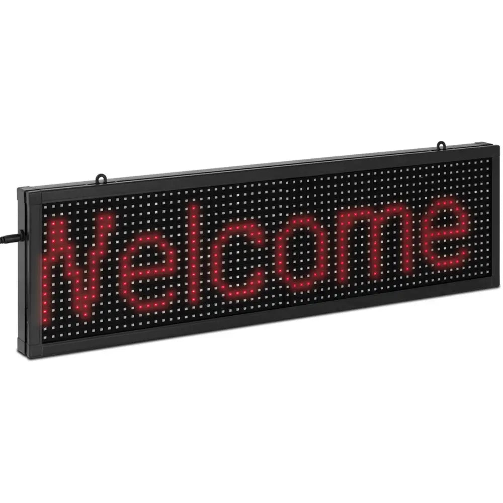 Lysende Reklametavle 64 x 16 Cm Røde Led-lys - 2