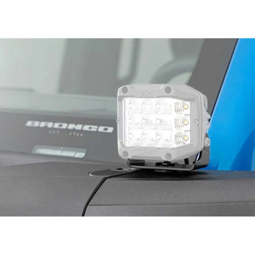 Lyskastere Led 2’ Firkantet Spot Beam Rough Country Black Series - Ford New Bronco 2 d 21- - 4