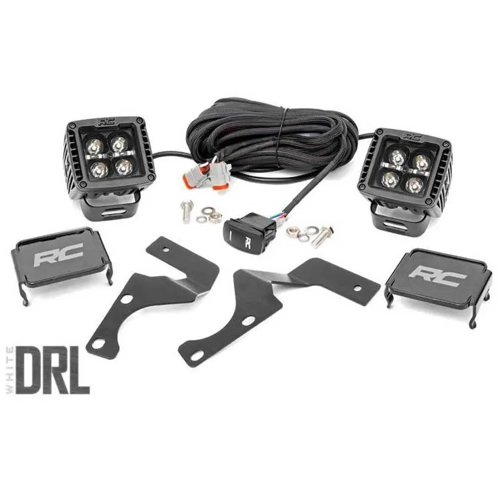 Lyspærer Led 2’ Kvadratiske Hvit Drl Rough Country Black Series - Toyota 4runner 10- - 1