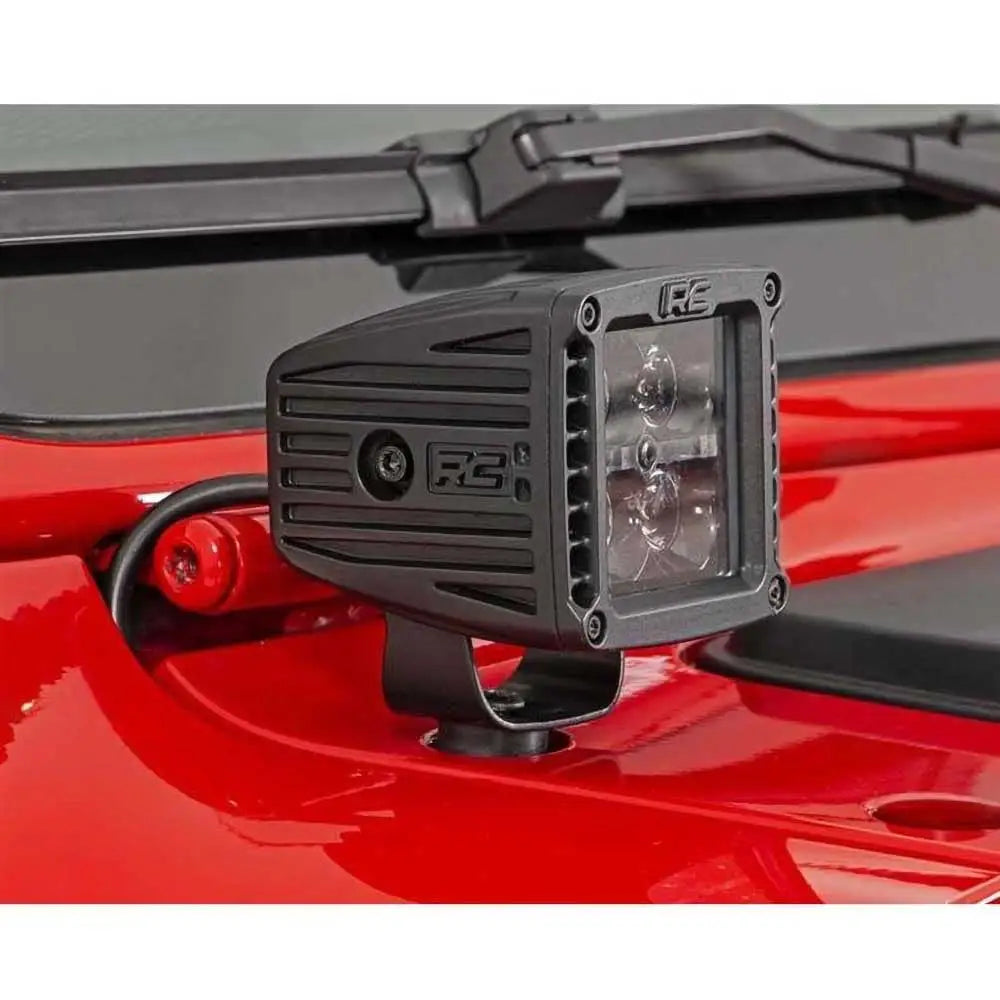 Lysrampen Led 2’ Firkantet Rough Country Black Series - Jeep Gladiator Jt 20- - 2