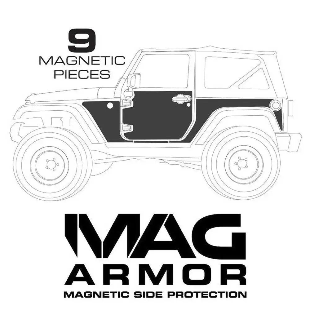 Magnetiske Beskyttelsesplater Smittybilt - Jeep Wrangler Jk 2 d 07-18 - 5