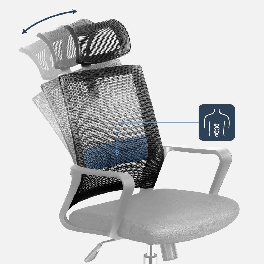 Mark Adler Manager 2.1 svart – Tilt Plus-mekanisme sett fra siden