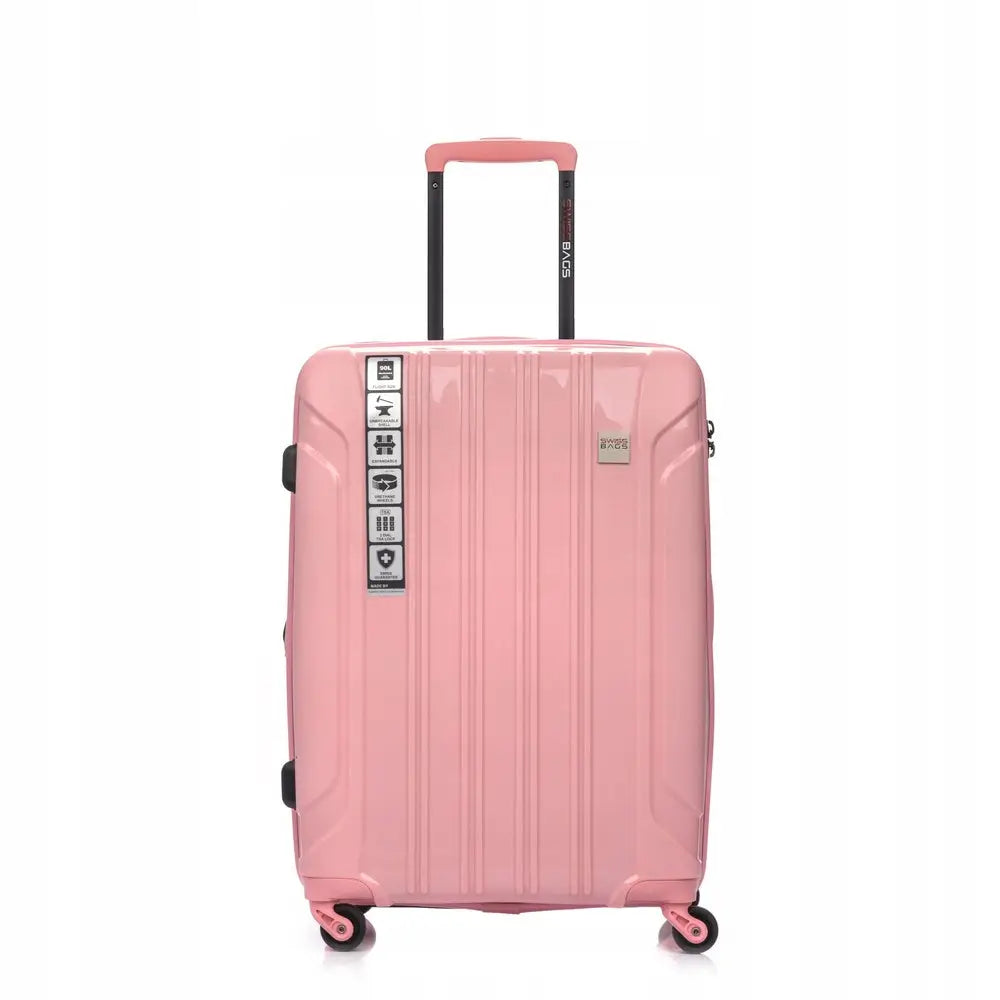 Mellomstor Rosa Swissbags Reisekoffert 65 Cm - 1