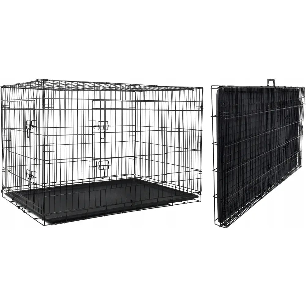 Metallbur Hundegård Transportbur For Dyr Xxxl 122x74,5x80,5 Cm - 1