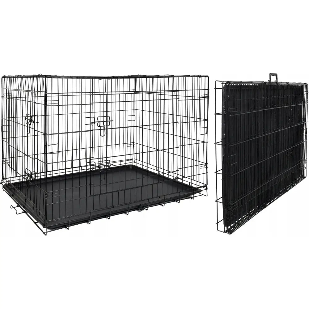 Metallbur Luftegård Transportbur For Hund Katt Kjæledyr Xxl 107x70x77,5 Cm - 1