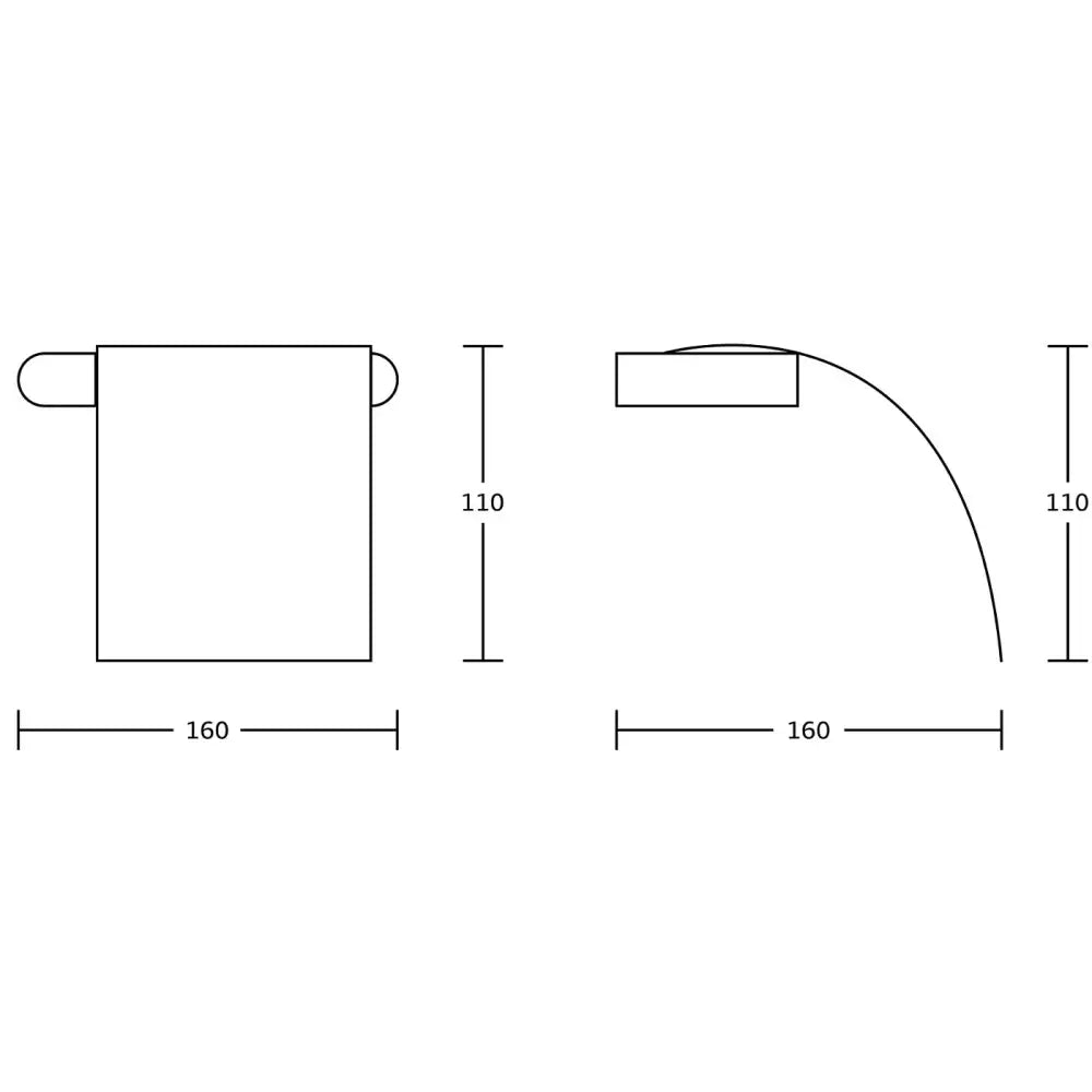 Mexen Adox Toalettpapirholder Krom - 70182333 - 2