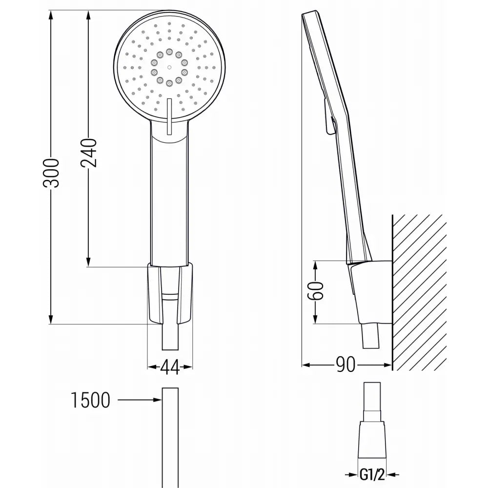 Mexen Alexa R40 Badekarbatteri Med Dusjsett Gull - 7123r40- - 3