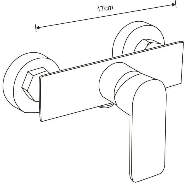 Mexen Alfa Dusjbatteri Gull - 745740 - 2