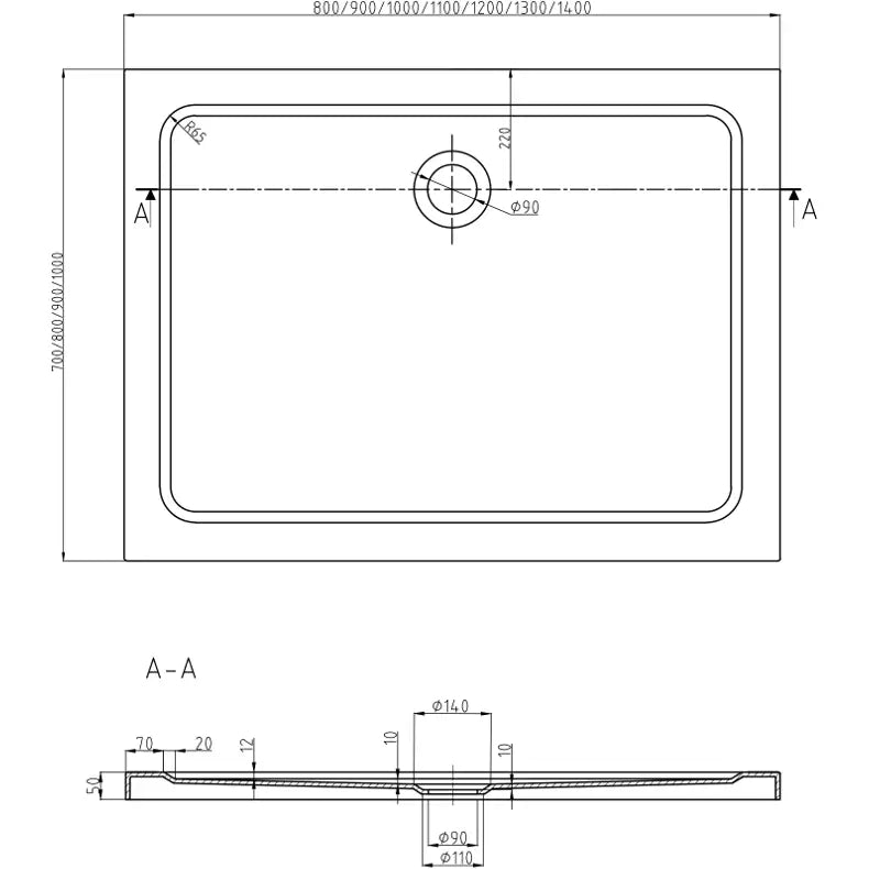 Mexen Apia Dusjkabinett Med Skyvedører 120x70 Cm Gjennomsiktig Krom + Dusjkar Flat - 840-120-070-01-00- - 8