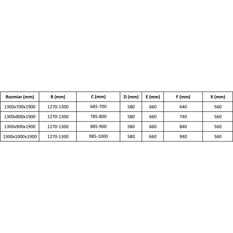 Mexen Apia Dusjkabinett Med Skyvedører 130x90 Cm Gjennomsiktig Gull + Dusjbase Flat Svart - 840-130-090-50-00-4070g - 9