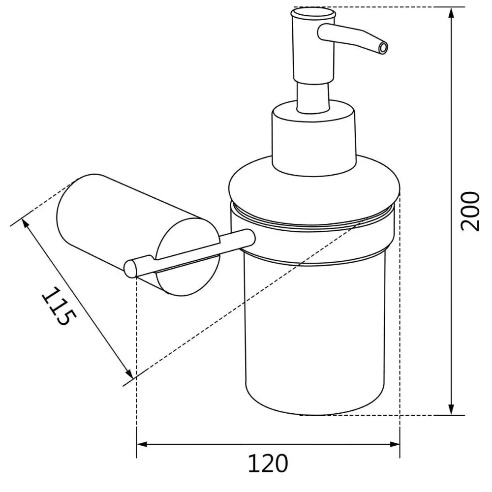 Mexen Aron Såpedispenser Svart/krom - 70881388 - 2