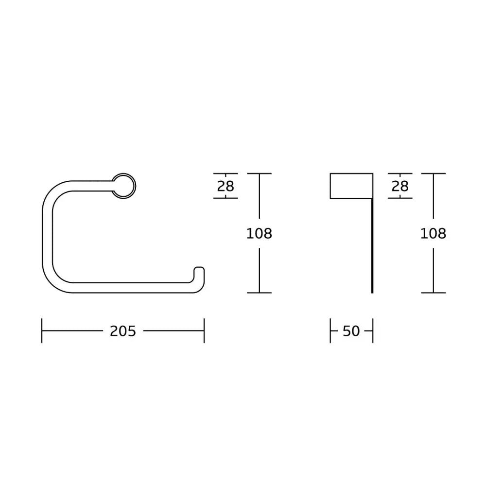 Mexen Base Håndklehenger Svart/gull - 70882321 - 2