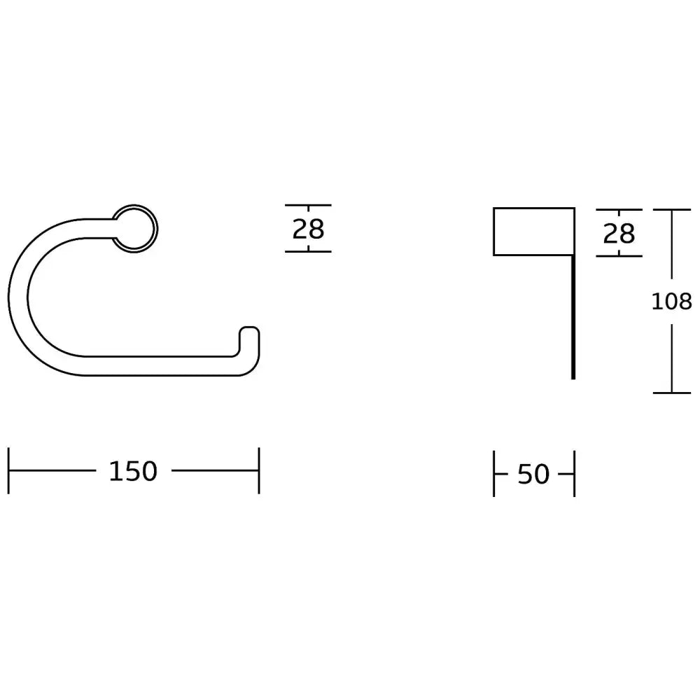 Mexen Base Toalettpapirholder Gull - 7088233 - 2