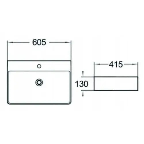 Mexen Benita Benkeplate Servant 60x41 Cm Hvit - 2