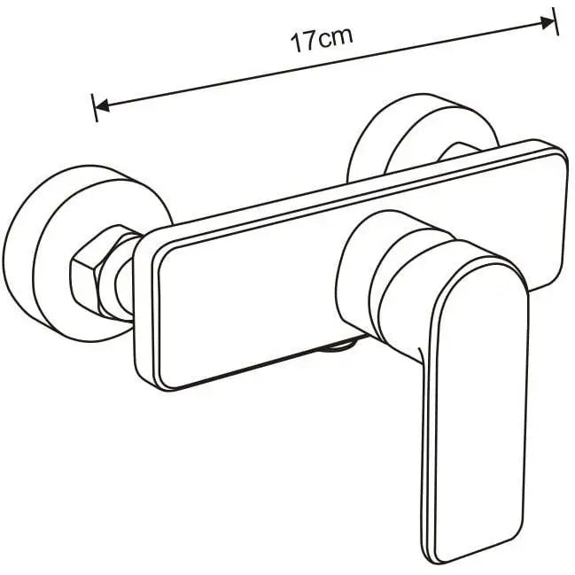 Mexen Cetus Dusjbatteri Gull - 744340 - 2