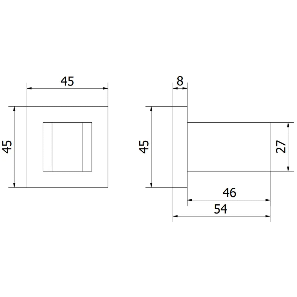 Mexen Cube Dusjhåndtak Krom - 79350 - 3