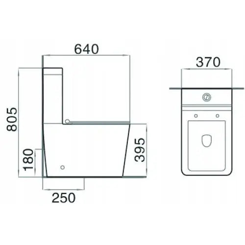 Mexen Cube Kompakt Toalett Med Soft-close Sete Hvit - 2