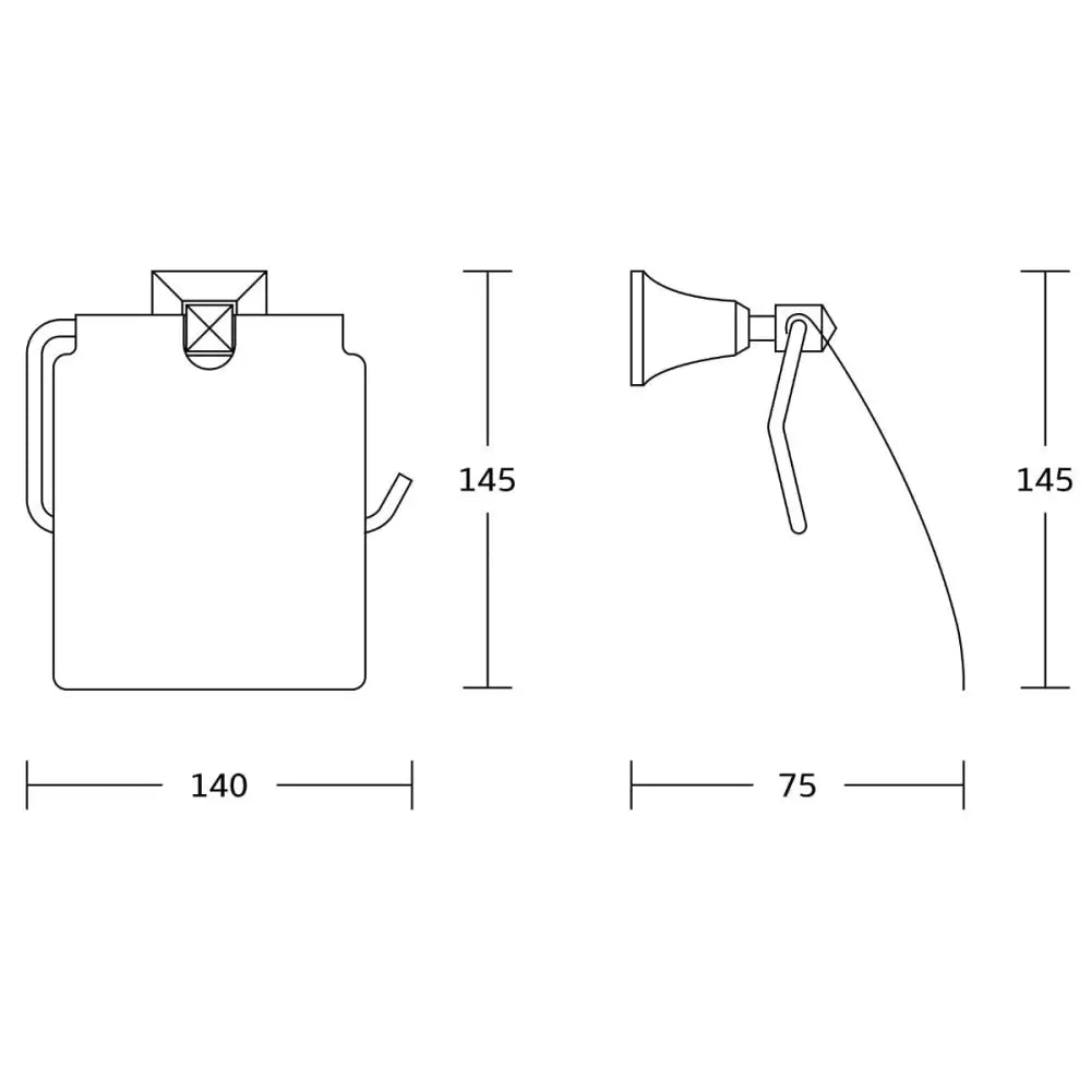 Mexen Dalia Toalettpapirholder Gull - 7017333 - 2