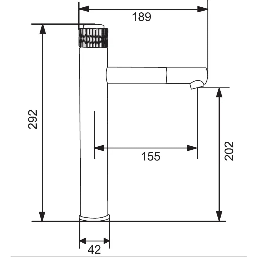 Mexen Diamond Høy Servantbatteri Krom - 71510- - 2