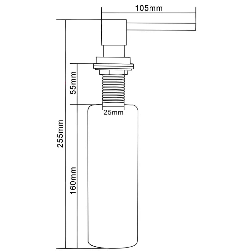 Mexen Dispenser For Oppvaskmiddel Svart - 6605320 - 3