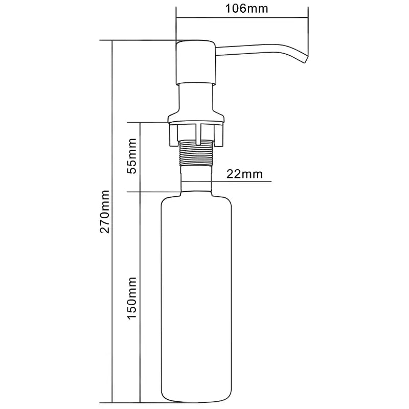 Mexen Dispensers For Oppvaskmiddel Grå - 6601320 - 3