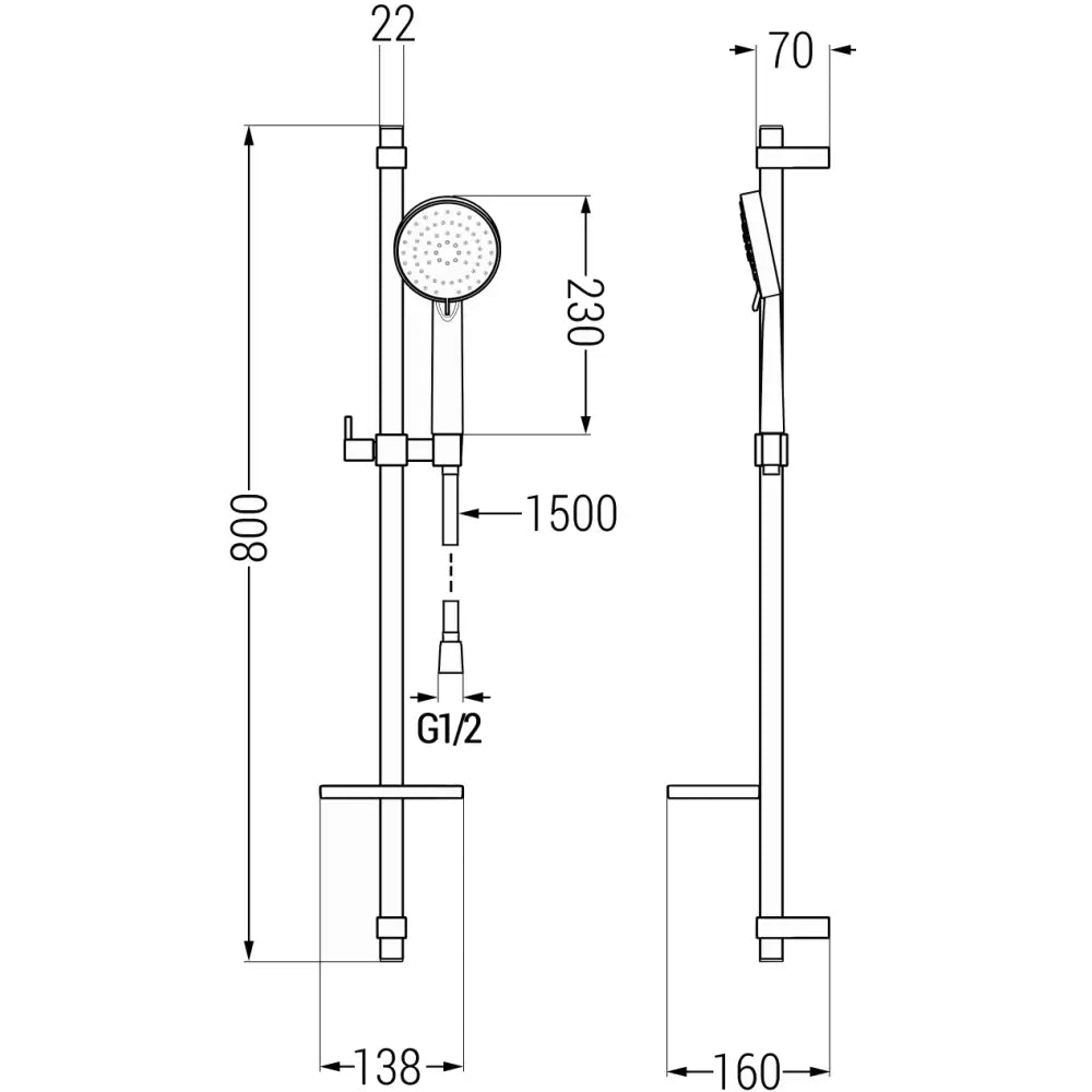 Dusjsett Krom S23