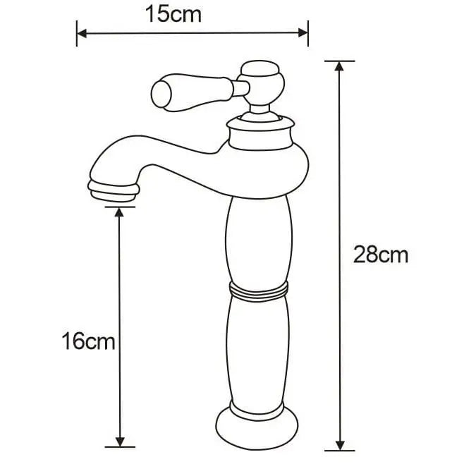 Mexen Draco Høy Servantkran Krom - 745410- - 2