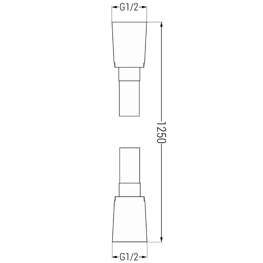 Mexen Dusjslange 125 Cm Gull - 79425 - 2