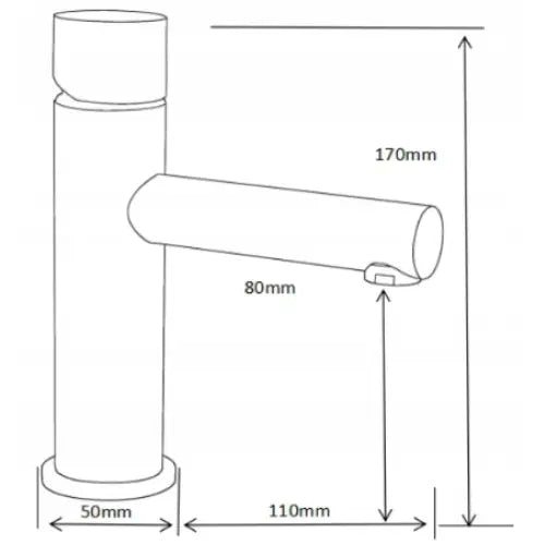 Mexen Elba One Servantbatteri Krom/svart - 74101- - 2