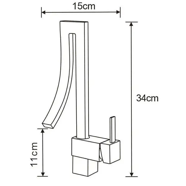 Mexen Elbrus Servantbatteri Gull - 747100- - 2