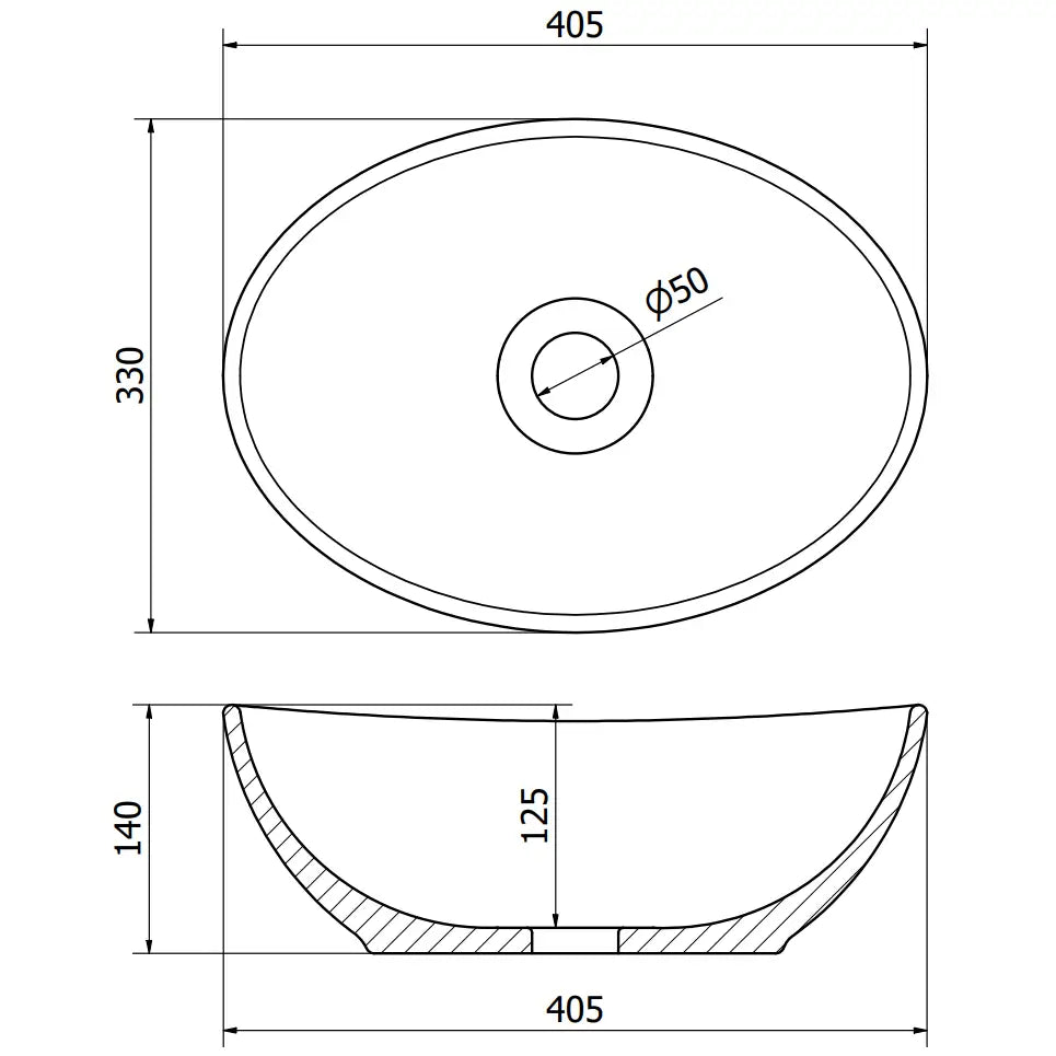 Mexen Elza Servant For Benkeplate 40x33 Cm Hvit Stein - 3