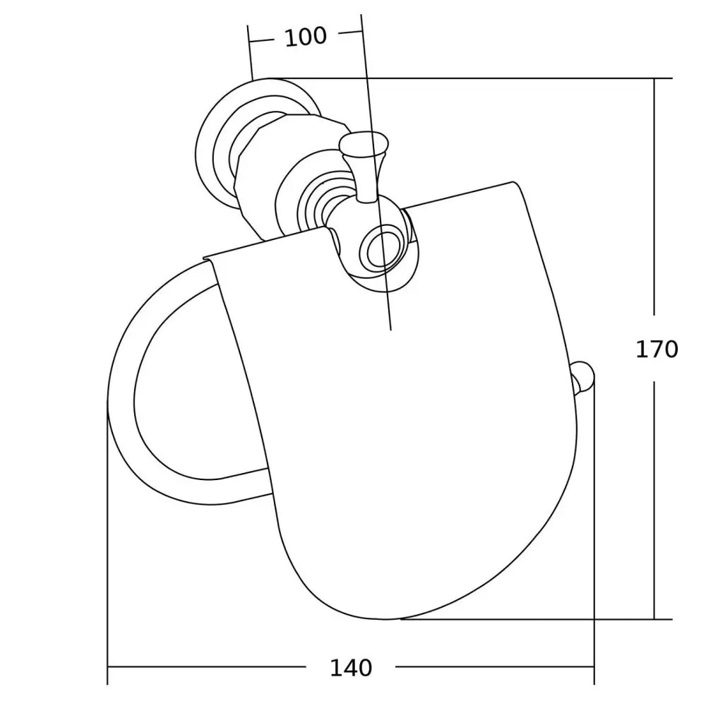 Mexen Estela Toalettpapirholder Svart - 7011533 - 2