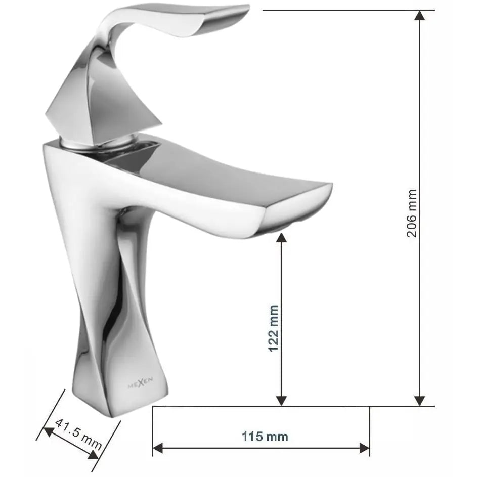 Mexen Estrella Dq02 Badekarsett Krom - 72303dq02 - 2