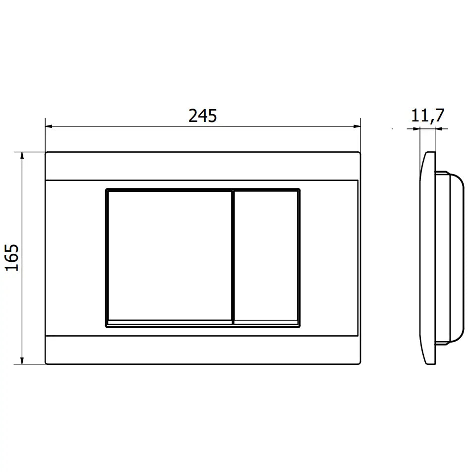 Mexen Fenix 01 Skyllingsknapp Blank Hvit - 4