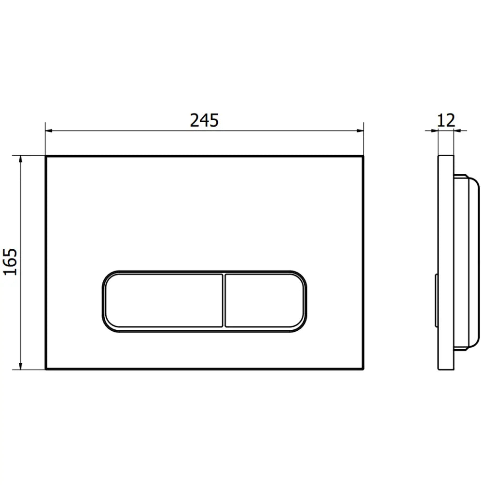 Mexen Fenix 02 Skyllingsknapp Blank Hvit - 4