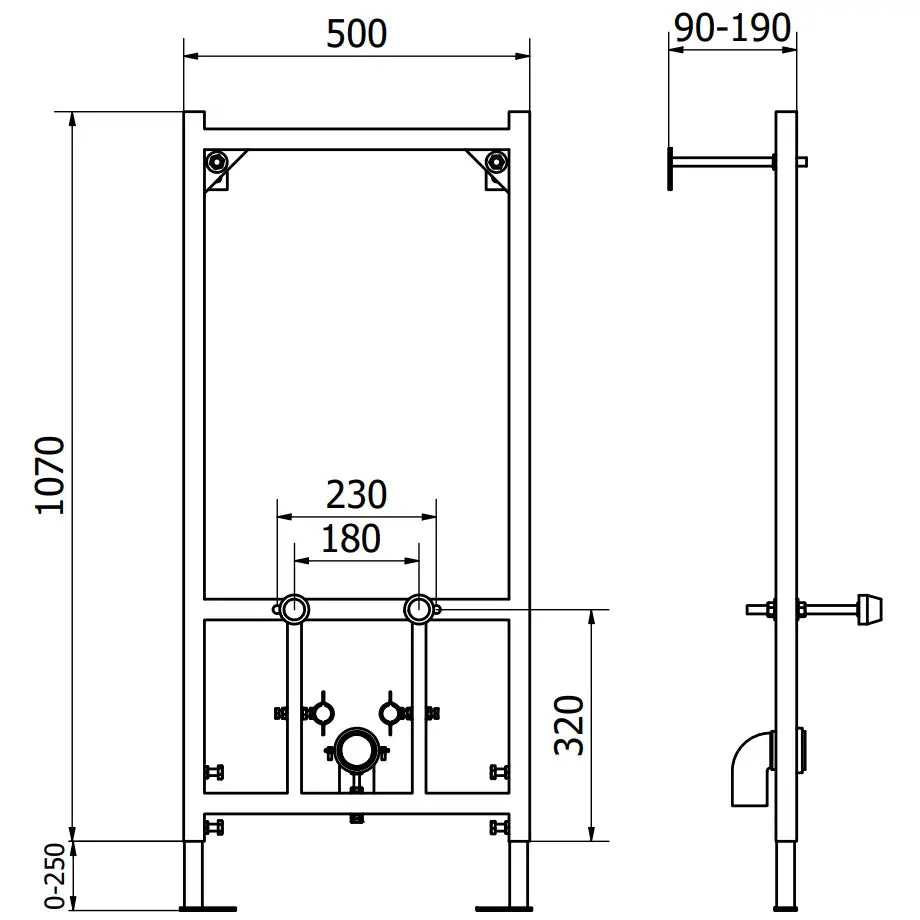 Mexen Fenix b Innbygningsramme For Bidet - 2