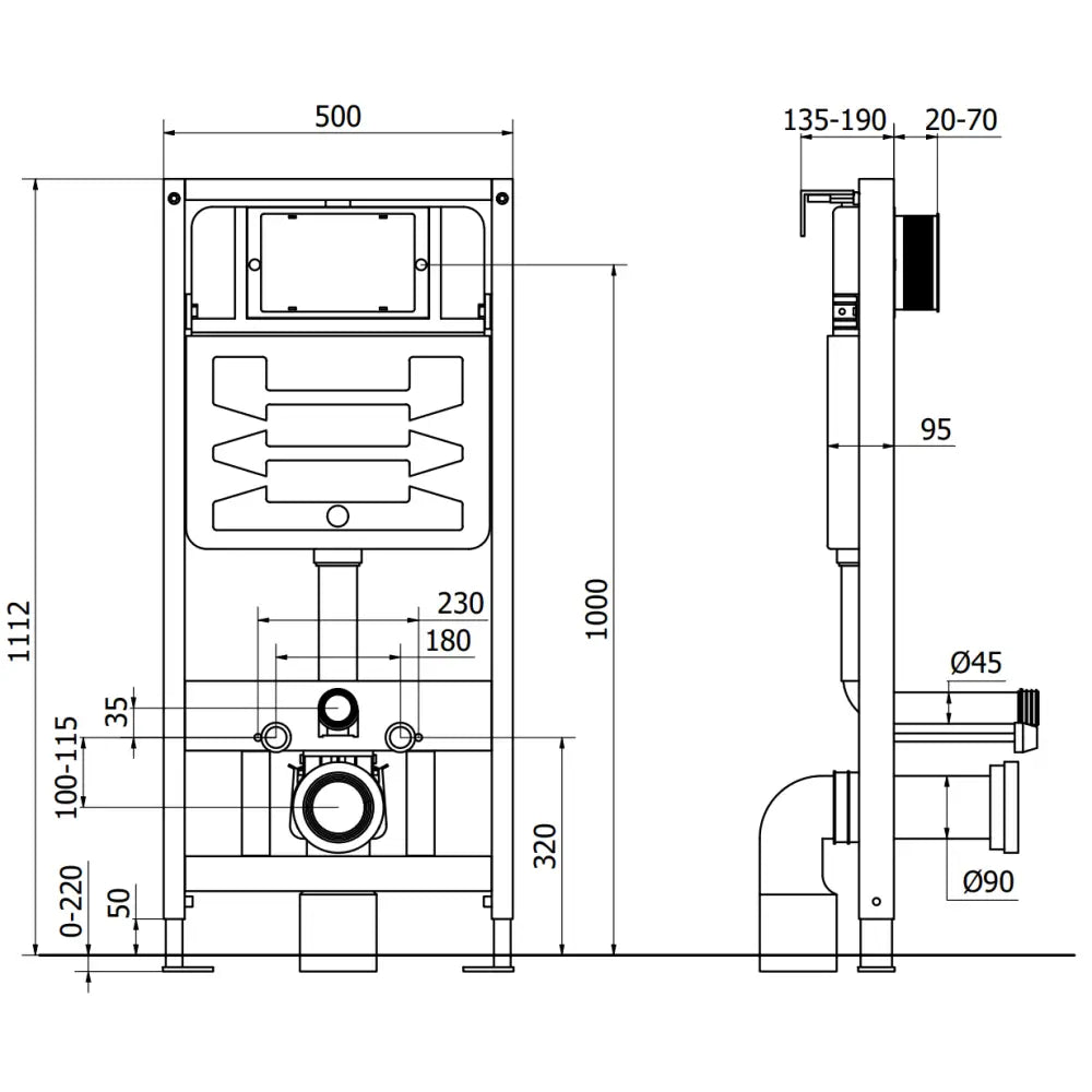 Mexen Fenix Slim Innebygd Toalettstellemotor - 2