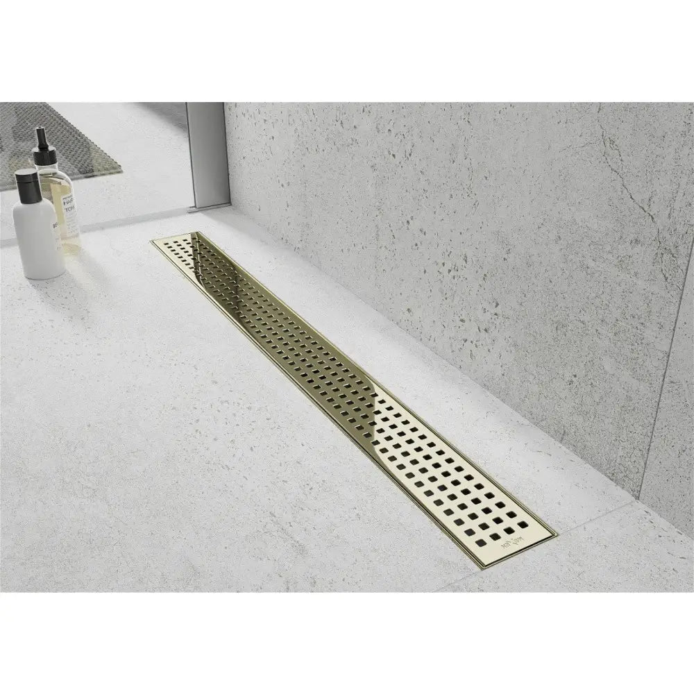 Mexen Flat 360° M08 Roterende Linjeavløp 80 Cm Gull - 1525080