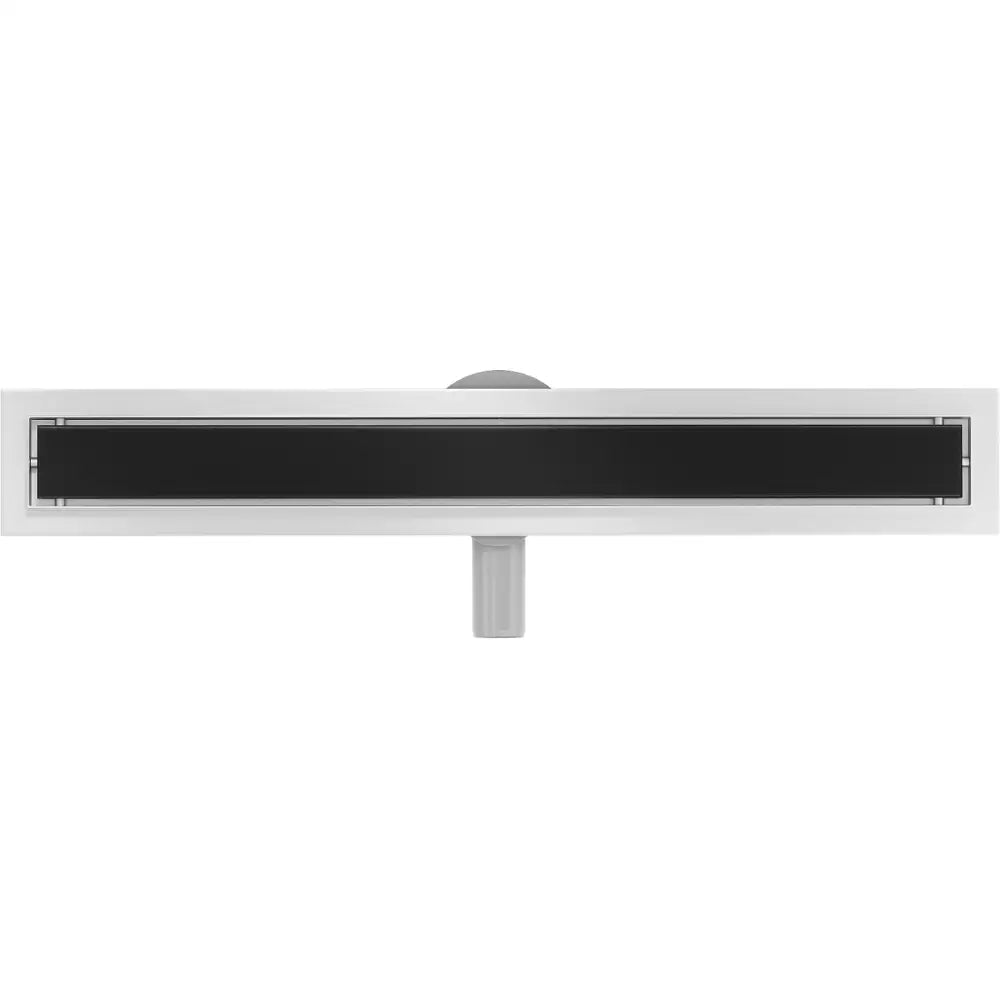 Mexen Flat 360° Mgb Lineær Drenering Vridbar 50 Cm Svart Glass - 1026050